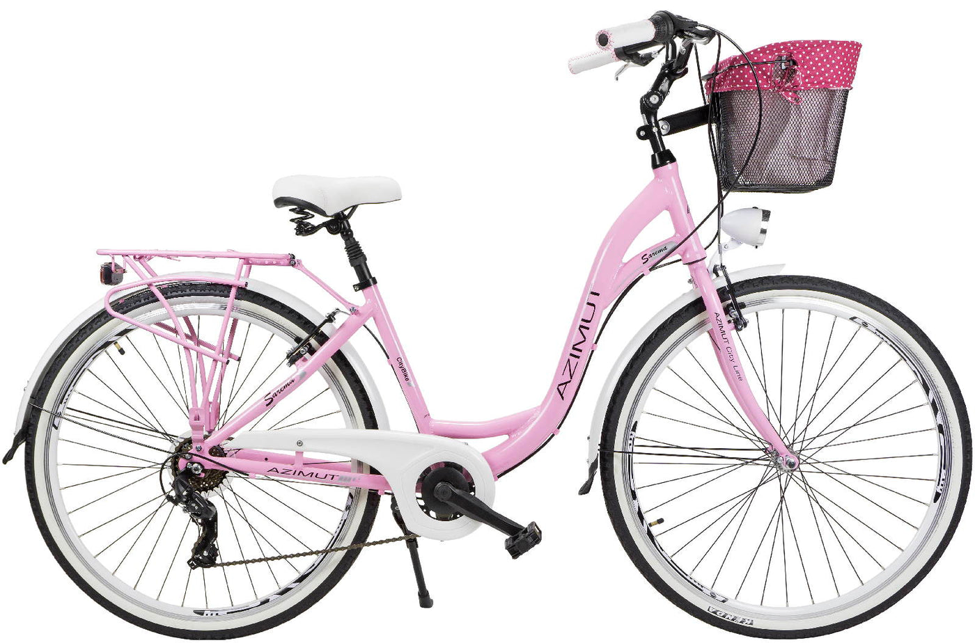 Dviratis AZIMUT Sarema 28" ALU TX-6 2023 pink