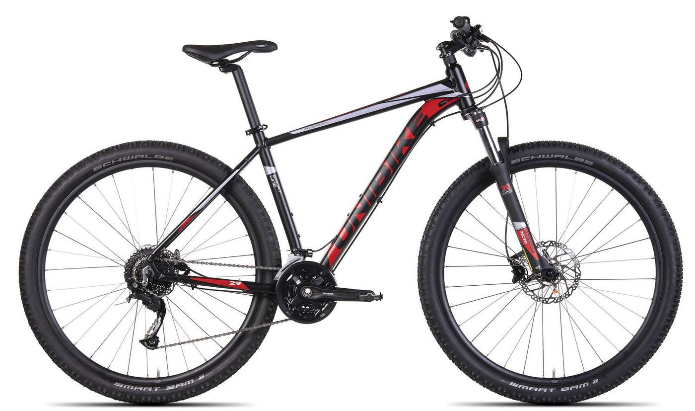 Dviratis UNIBIKE Fusion 29 2022 black-red-17"