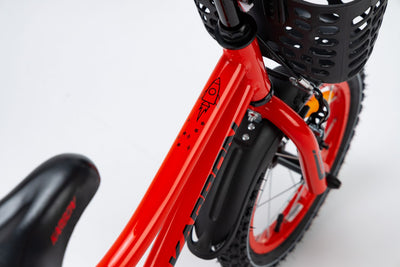 Dviratis Karbon Rocket ALU 14 red-black
