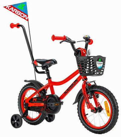 Dviratis Karbon Rocket ALU 14 red-black