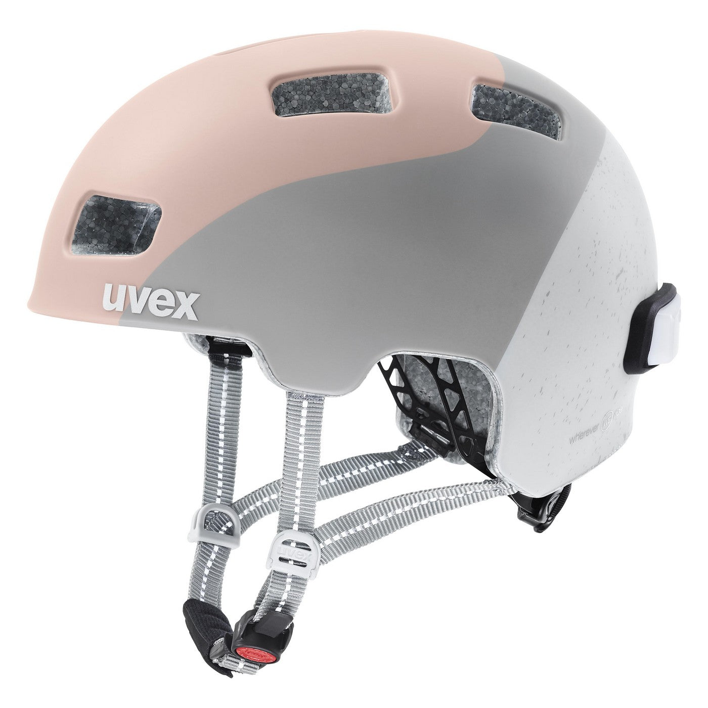 Šalmas Uvex city 4 dust rose-grey wave WE-51-55CM