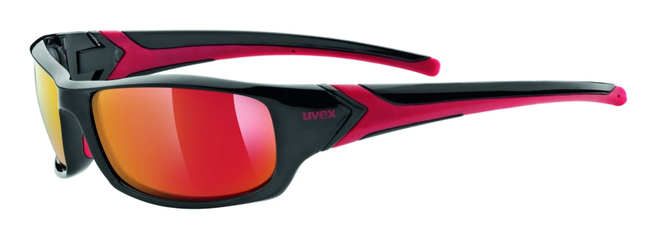 Akiniai Uvex Sportstyle 211 black red