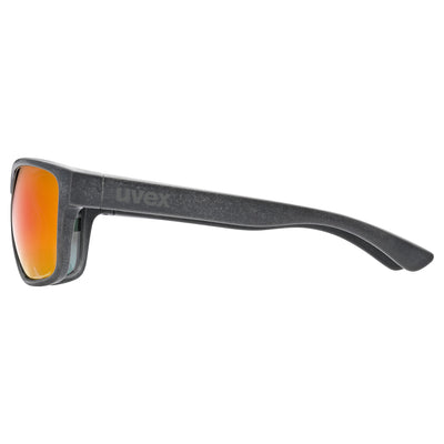 Akiniai Uvex lgl ocean P black mat / mirror red