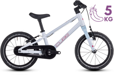 Dviratis Cube Numove 140 flashwhite'n'pink 2025
