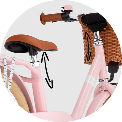 Dviratis PUKY Steel Classic 16 retro-rose