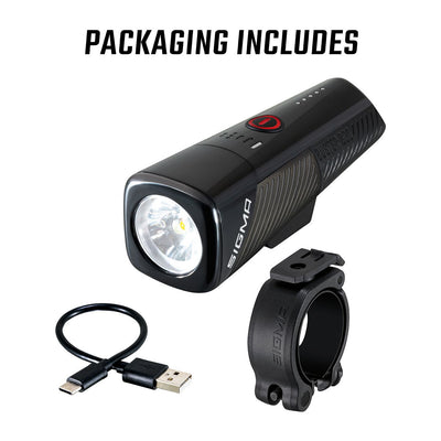 Priekinė lempa Sigma Buster 800 USB