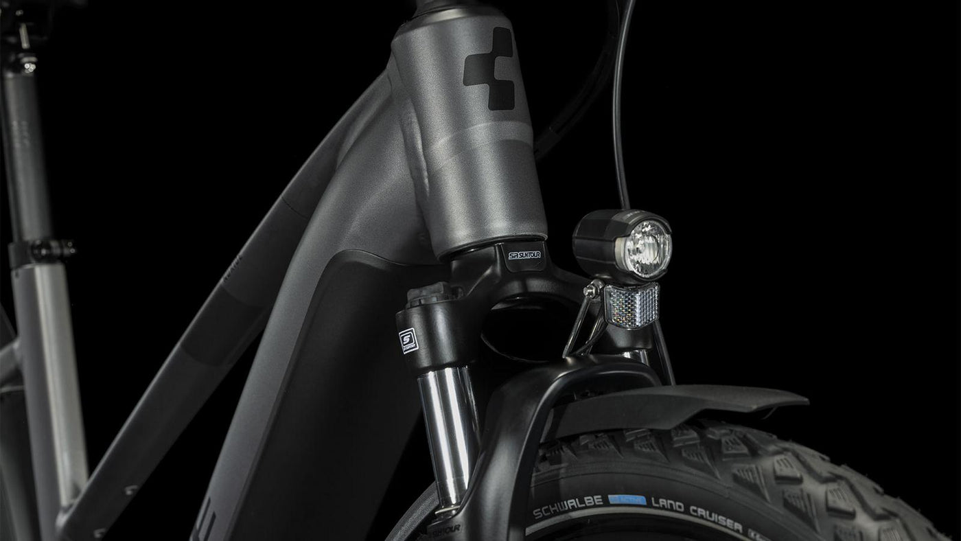 Elektrinis dviratis Cube Nuride Hybrid Performance 625 Allroad Trapeze graphite'n'black 2023-46 cm / XS