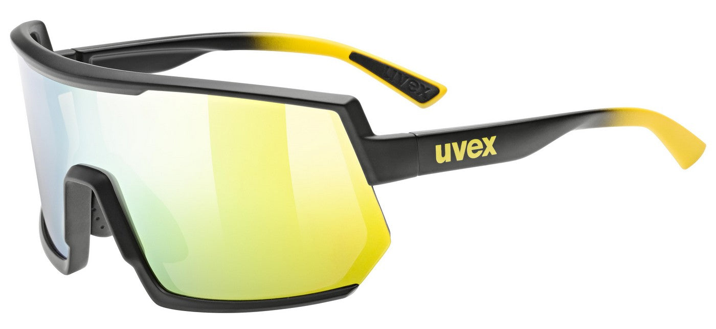Dviratininko akiniai Uvex sportstyle 235 sunbee-black matt / mirror yellow