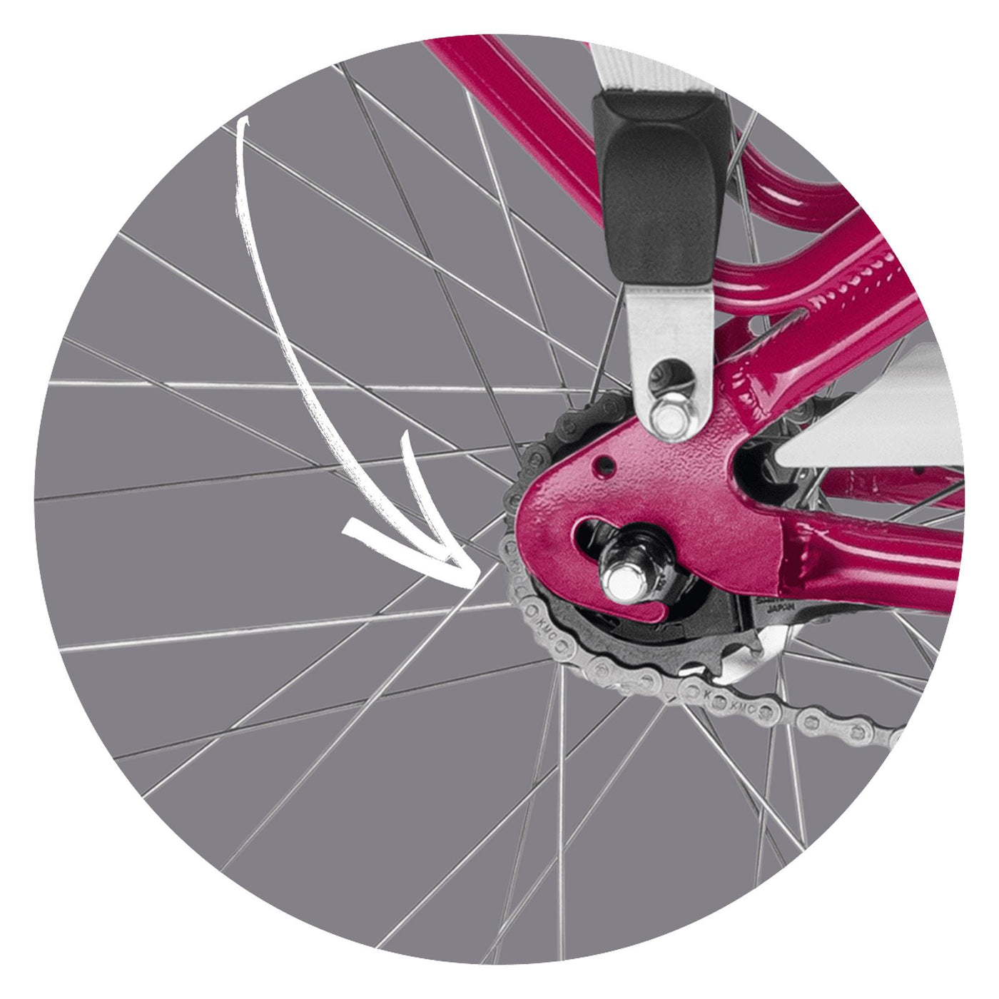 Dviratis PUKY Skyride 24-7 Alu Light berry