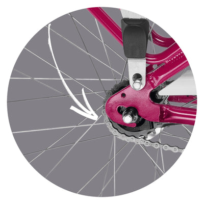 Dviratis PUKY Skyride 24-7 Alu Light berry