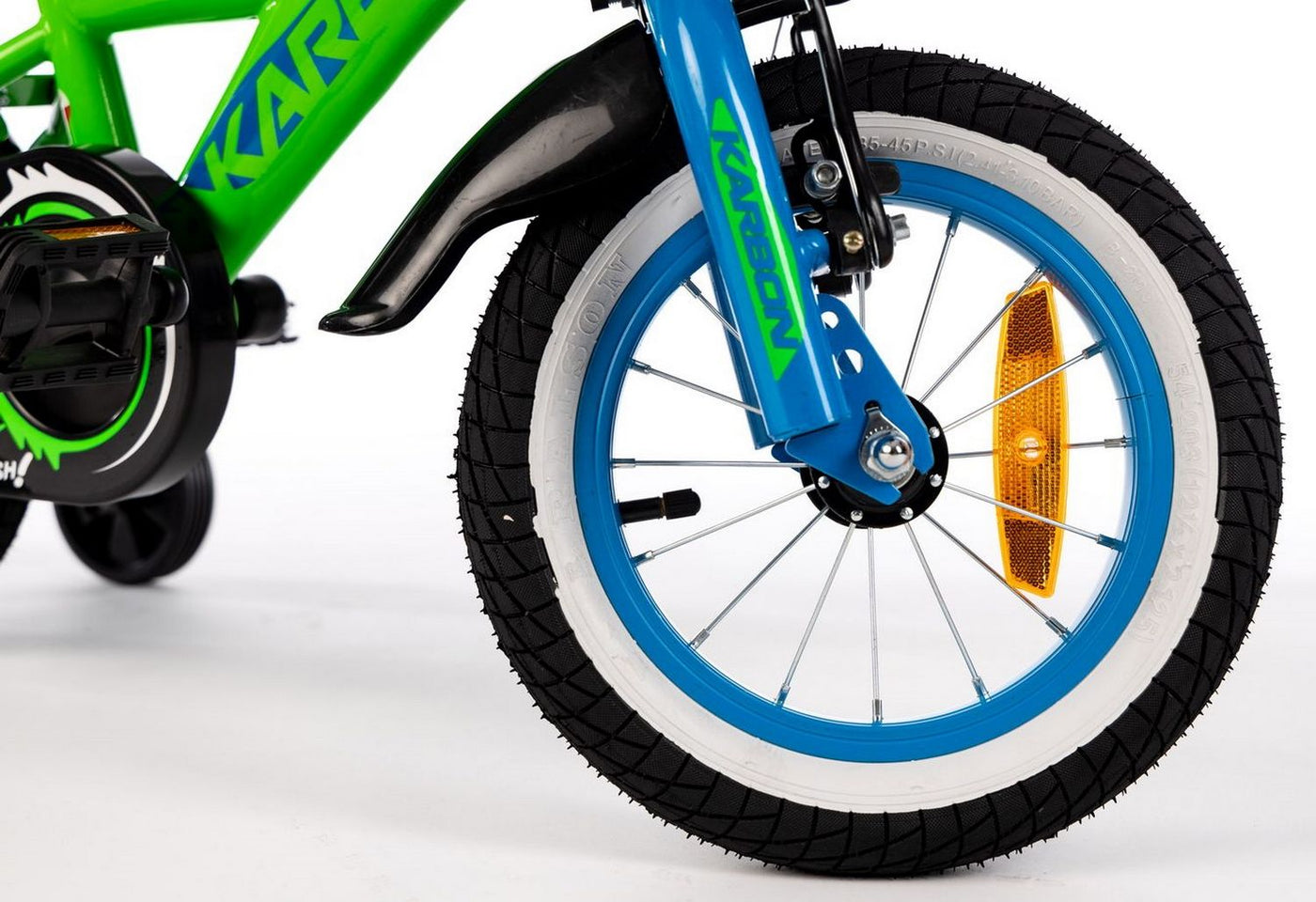 Dviratis Karbon Niki 12 green-blue