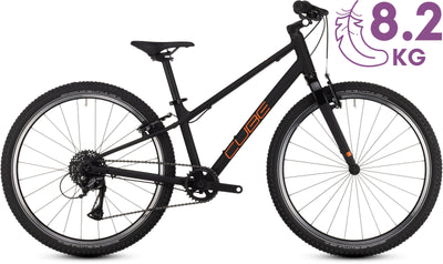 Dviratis Cube Numove 240 black'n'orange 2025