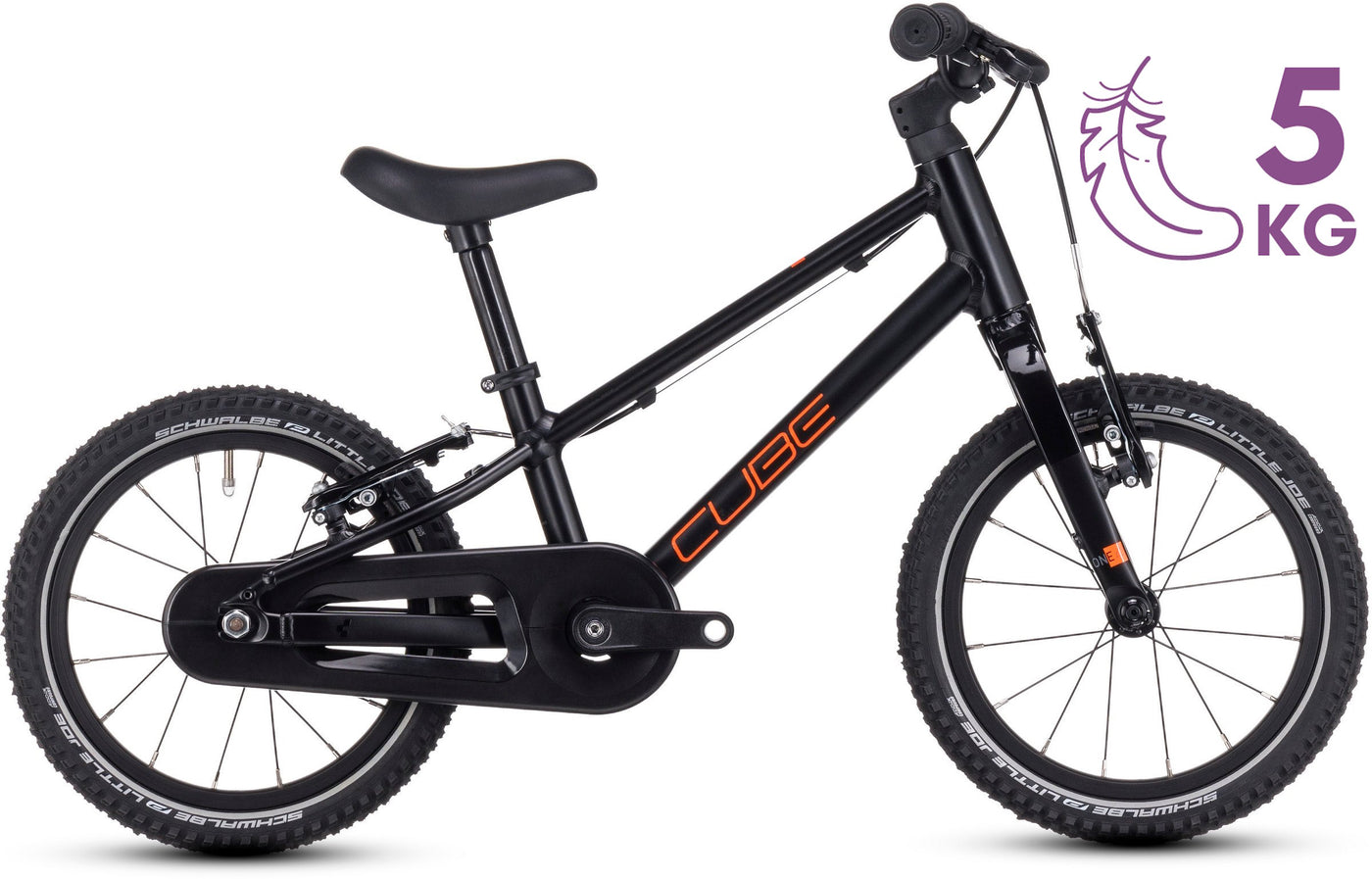 Dviratis Cube Numove 140 black'n'orange 2025