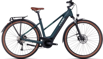 Elektrinis dviratis Cube Touring Hybrid ONE 500 Trapeze darkgreen'n'green 2023-50 cm / S