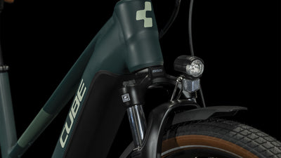 Elektrinis dviratis Cube Touring Hybrid ONE 500 Trapeze darkgreen'n'green 2023-50 cm / S