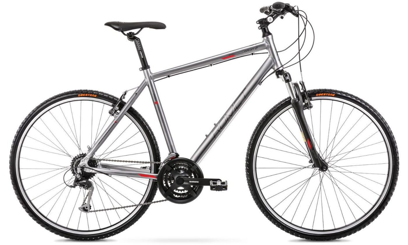 Dviratis Romet Orkan 2 M 28" 2022 graphite-red-21" / XL