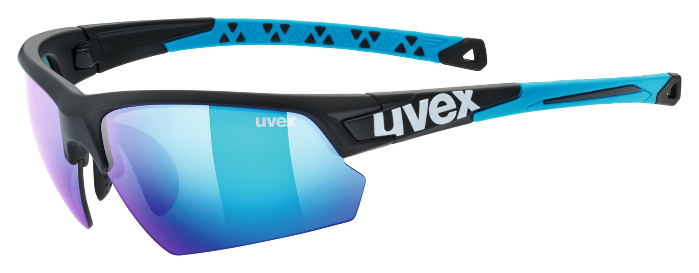 Akiniai Uvex Sportstyle 224 black mat blue