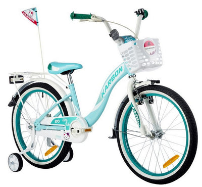 Dviratis Karbon Kitty 20 turquoise-white
