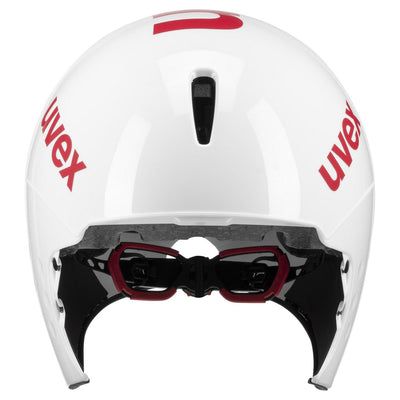 Šalmas Uvex Race 8 white red-56-58CM