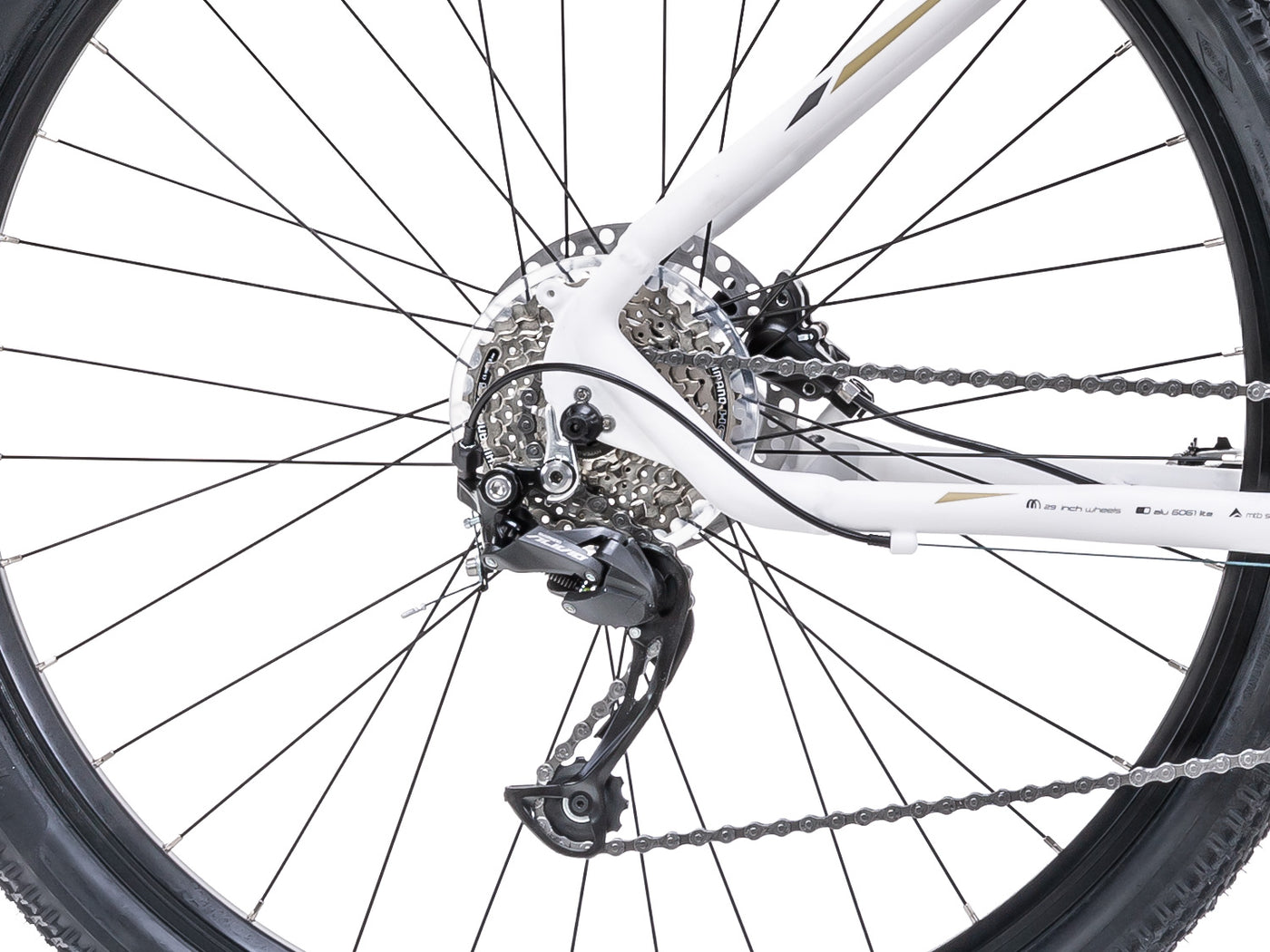 Dviratis Romet Rambler R9.3 29" LTD 2023 white-gold-18" / M