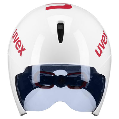 Šalmas Uvex Race 8 white red-56-58CM