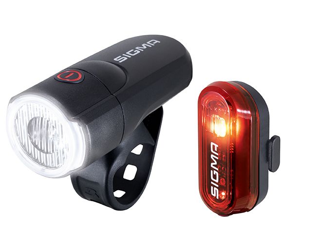 Apšvietimo komplektas Sigma AURA 30 + Curve K-Set battery (StVZO)