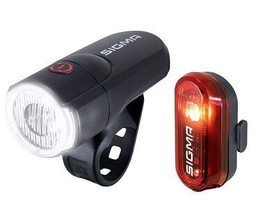 Apšvietimo komplektas Sigma AURA 30 + Curve K-Set battery (StVZO)