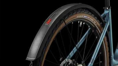 Elektrinis dviratis Cube Nuride Hybrid Performance 500 Allroad Easy Entry metalblue'n'red 2023-46 cm / XS
