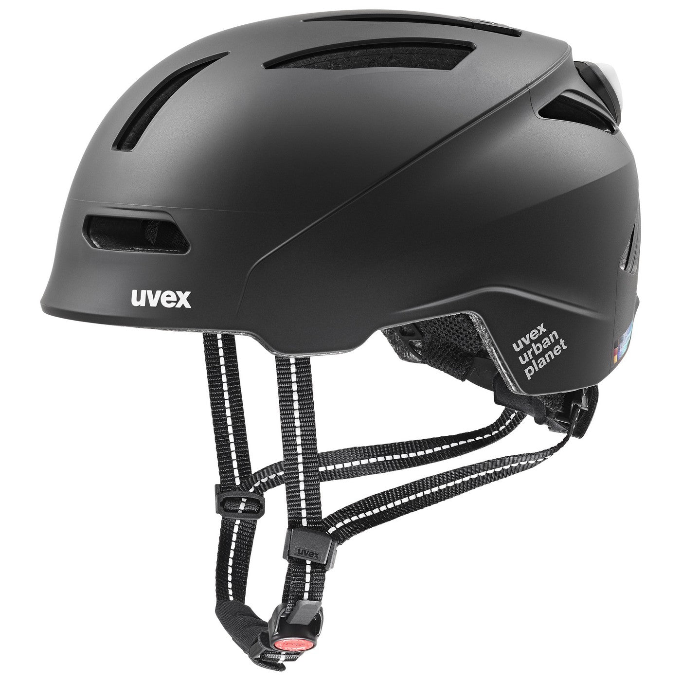 Šalmas Uvex urban planet LED black matt-54-58CM