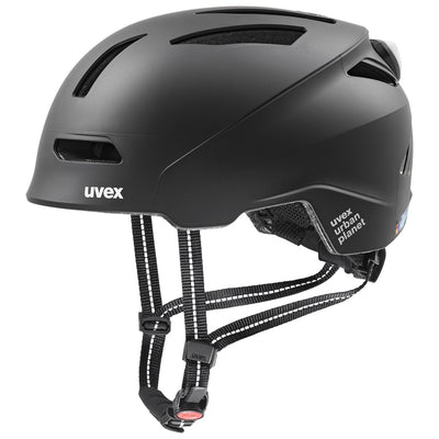 Šalmas Uvex urban planet LED black matt-54-58CM
