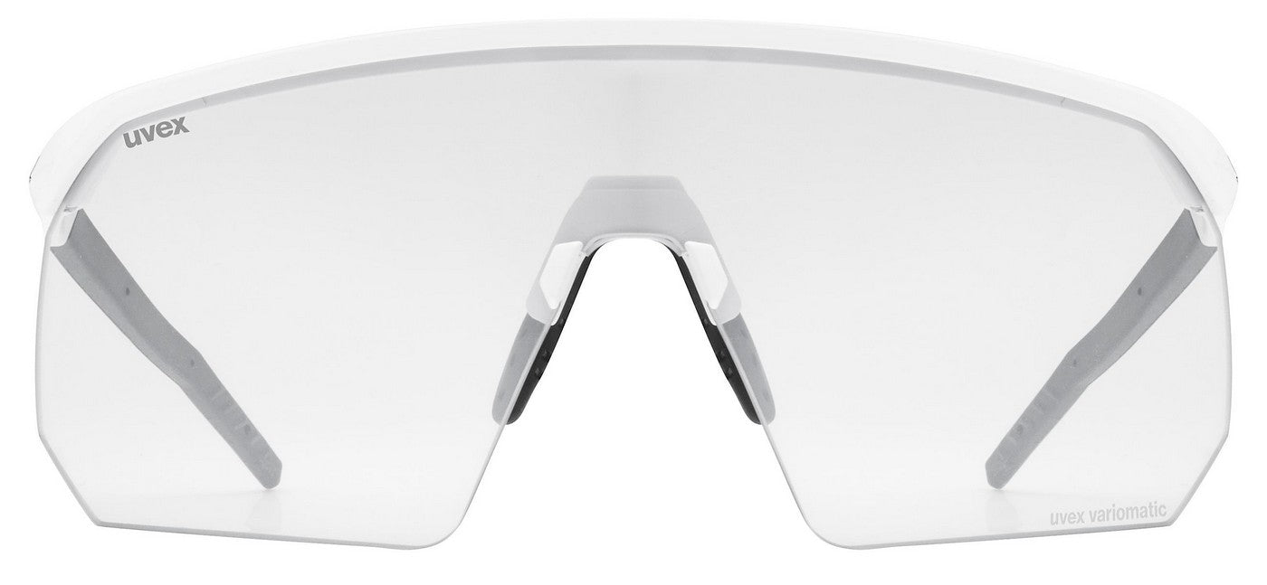 Dviratininko akiniai Uvex pace one V white matt / litemirror silver