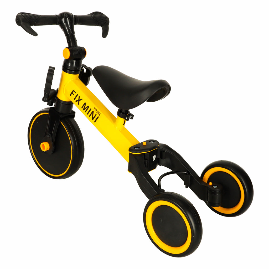 Trike Fix Mini krosinis triratukas 3in1 su pedalais geltonas