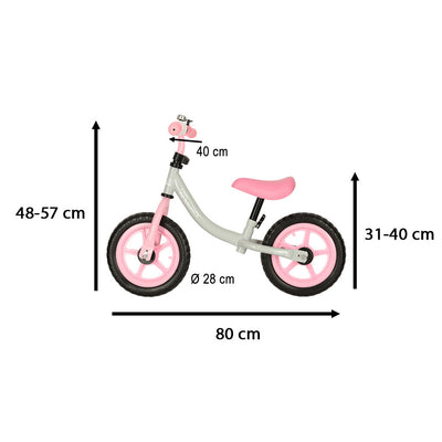 Trike Fix Balance krosinis dviratis baltos ir rožinės spalvos