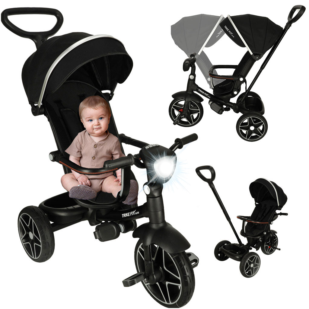 TRIKE FIX Elite triratis juodas