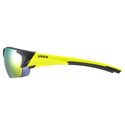 Akiniai Uvex Blaze III black mat yellow / mirror yellow
