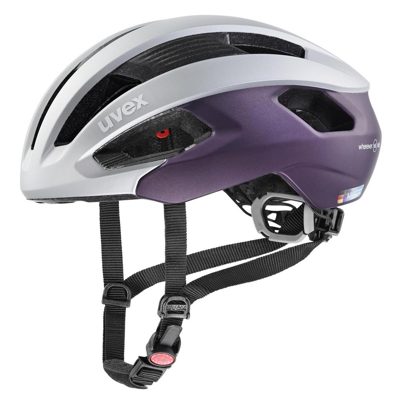 Šalmas Uvex Rise cc silver-plum WE-56-60CM