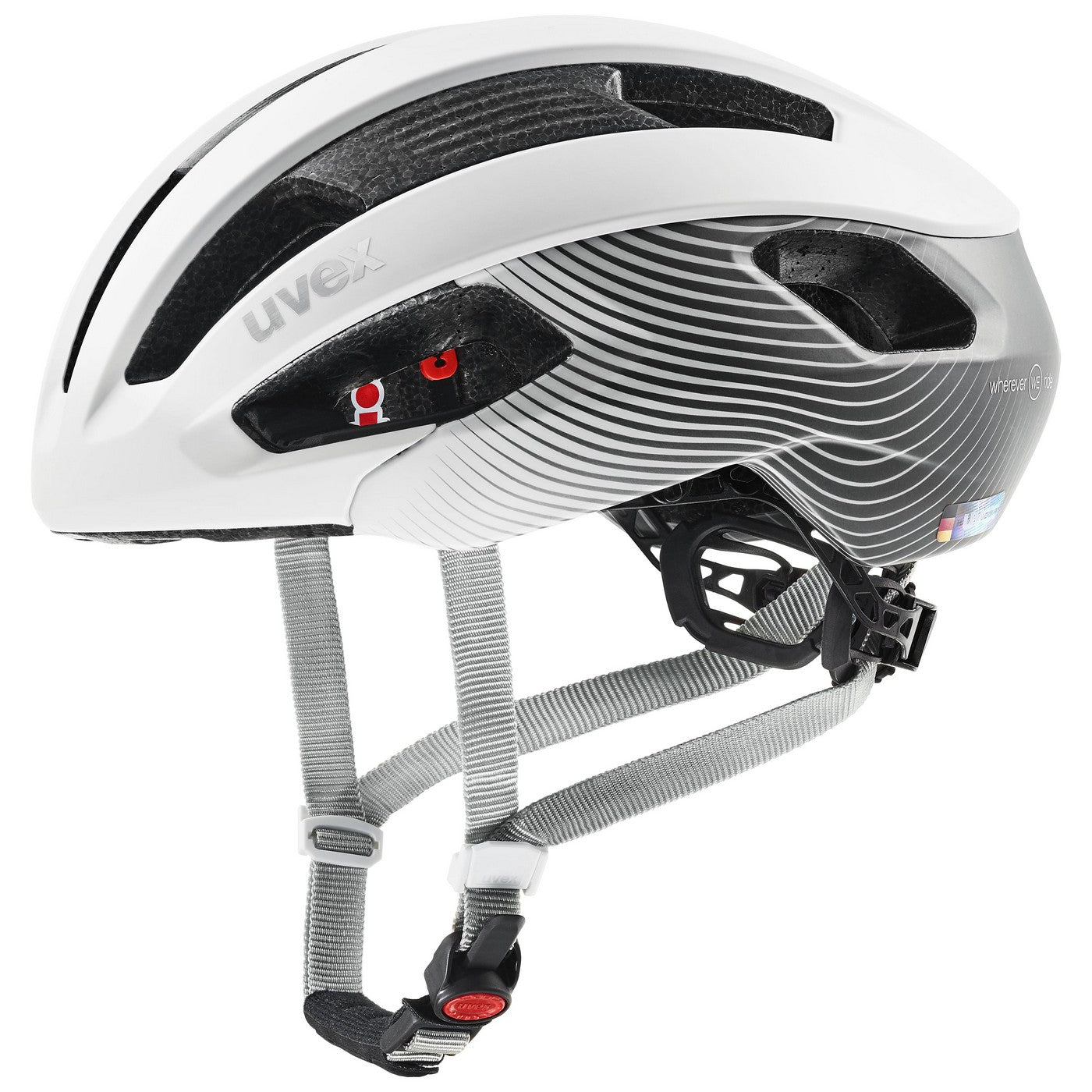 Šalmas Uvex rise cc white-grey WE-56-59CM