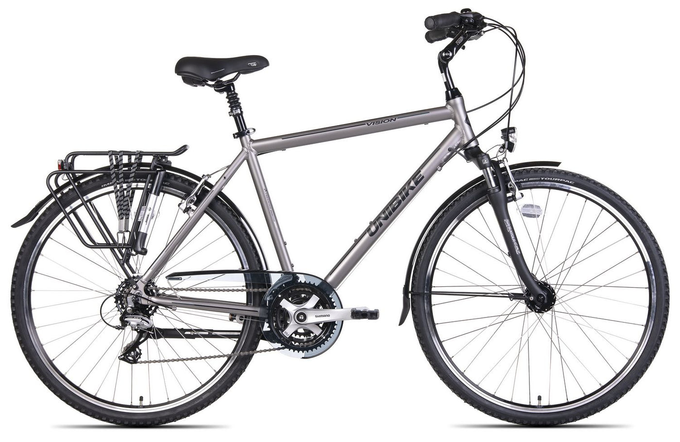 Dviratis UNIBIKE Vision GTS 2022 graphite-19"