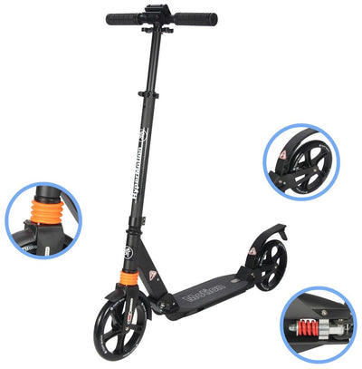 Paspirtukas HyperMotion Dragster black