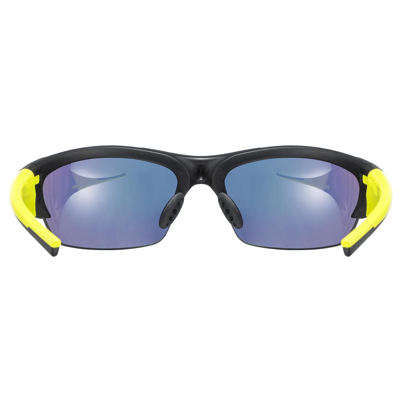 Akiniai Uvex Blaze III black mat yellow / mirror yellow
