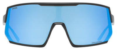Dviratininko akiniai Uvex sportstyle 235 P black matt / mirror blue