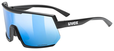 Dviratininko akiniai Uvex sportstyle 235 P black matt / mirror blue