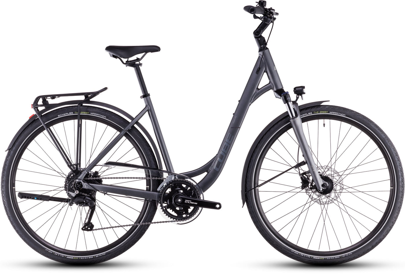 Dviratis Cube Touring Pro Easy Entry slabgrey'n'metal 2025