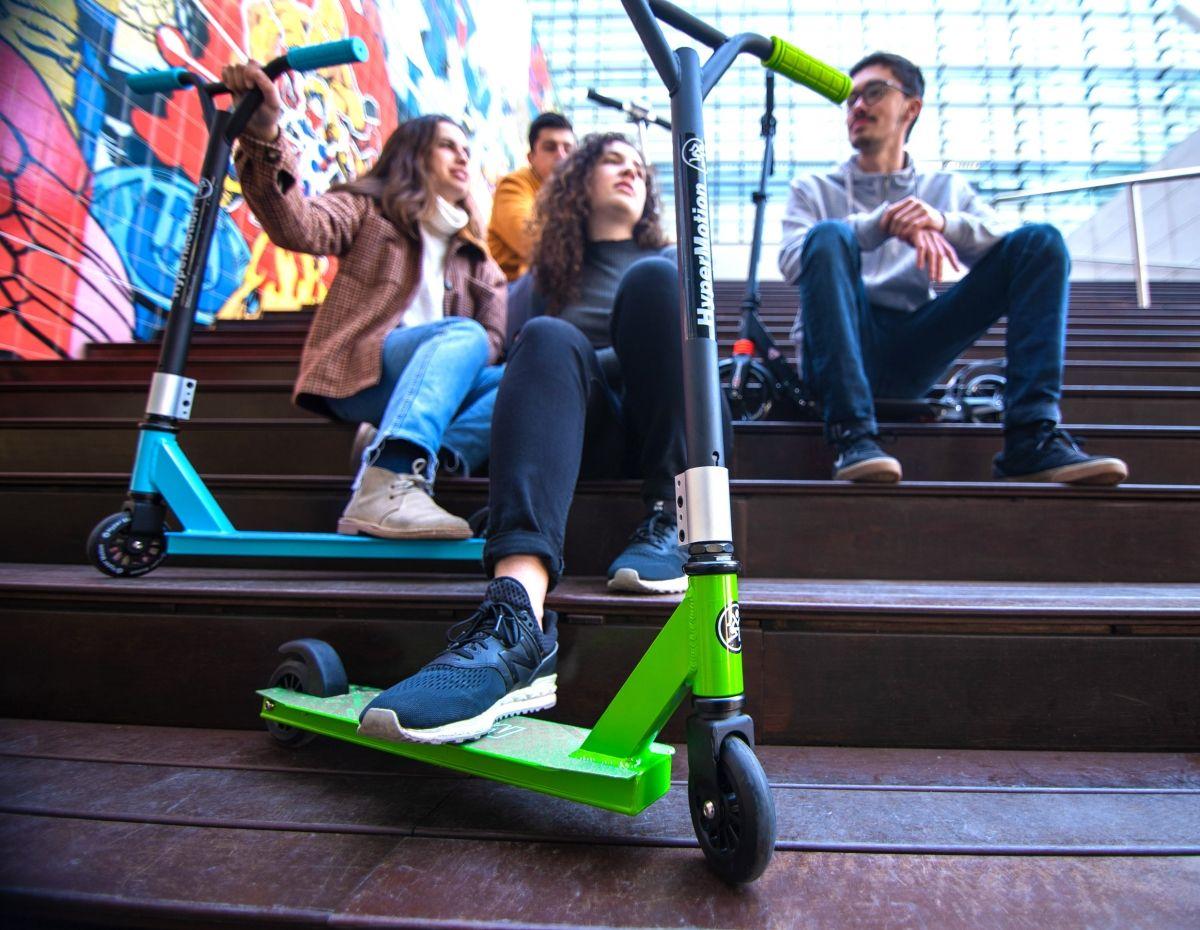 Paspirtukas HyperMotion Evo Stunt green