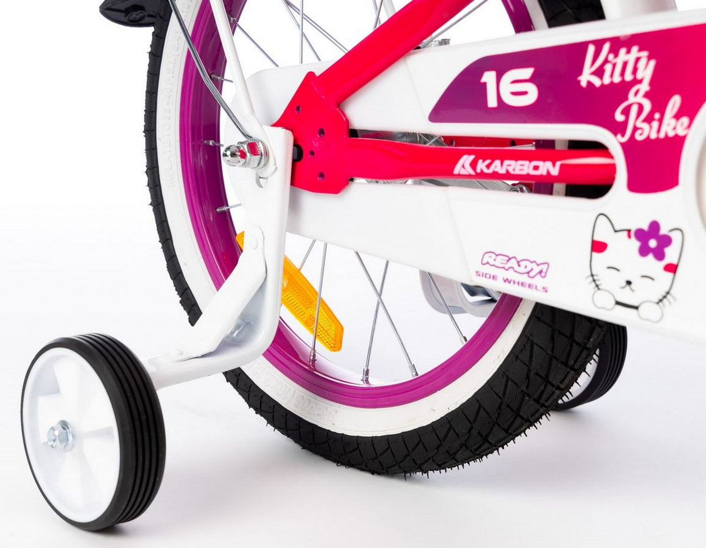 Dviratis Karbon Kitty 16 pink-white