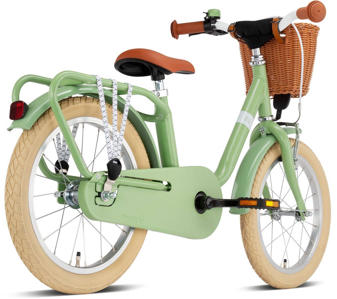 Dviratis PUKY Steel Classic 16 retro-green