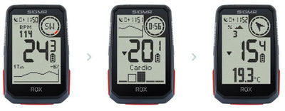 Dviračio kompiuteris SIGMA ROX 4.0 GPS Black HR Set