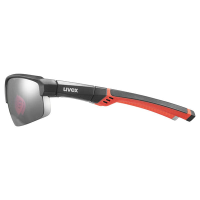 Akiniai Uvex Sportstyle 226 grey red mat / mirror silver