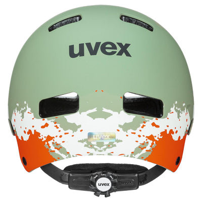 Šalmas Uvex Kid 3 cc moss green-sand mat-51-55CM