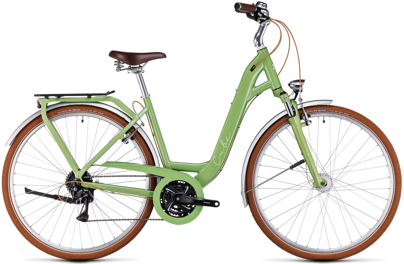 Dviratis Cube Ella Ride Easy Entry green'n'green 2023-49 cm / S